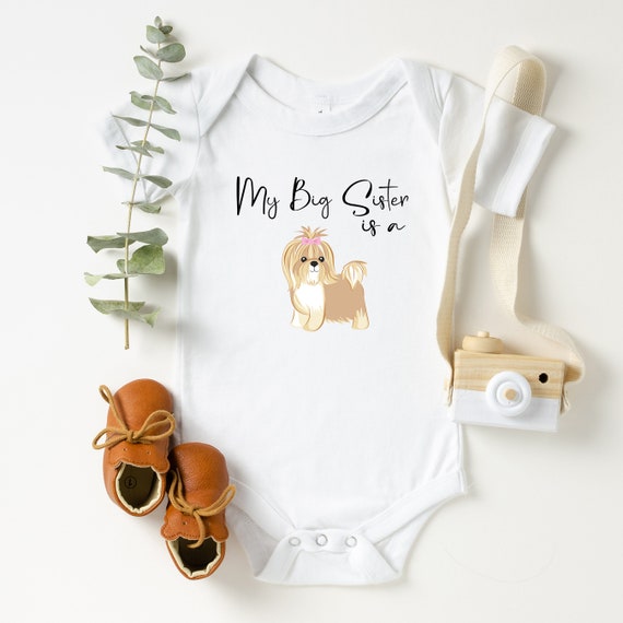 Baby Bodysuits I Only Love My Dog Kids T-shirt Shih Tzu Kids Shirt Girl Shirts Dog Lover Gifts Boy Shirts
