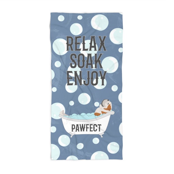 Toalla De Playa Bulldog Ingles Decoracion Del Bano Regalo De Etsy
