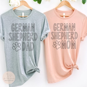 German Shepherd Mom Shirt, German Shepherd Dad Shirt, Dog T-Shirt, Animal Lover Gift, Dog Mom Gift, Dog Dad Gift, Unisex Shirt