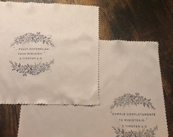 JW Pioneer Gifts/ Lens Cloth/ JW Pioneer School/ Great Quality/ English or Spanish