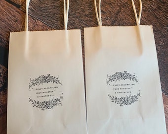 JW Pioneer Medium Bags/ White or Brown Kraft Bags/ JW Gift Bags/ English or Spanish