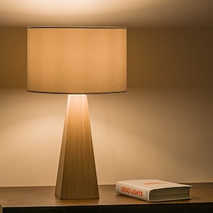 table beside wooden lamp with shade CLARO wooden lighting desk lamp with shade simple minimalist desk lamp