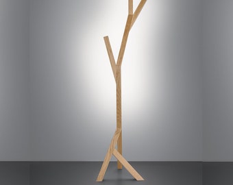 lâmpada de madeira lâmpada de madeira suporte de raiz de madeira lâmpada de assoalho alta FIESTA high-end artesanal