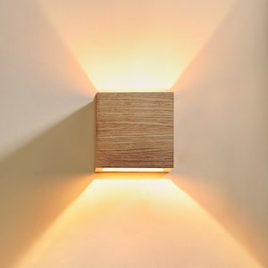 wall lamp sconce wooden high quality home decor lighting lamp QUBIQ SMALL wall lights