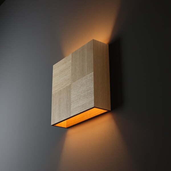 Wooden Wall Lamp - Etsy