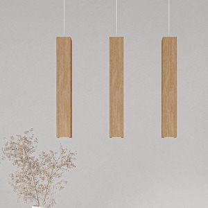 wooden hanging ceiling lamp STALACTICUS pendant lamp fixtures lights for kitchen island image 2
