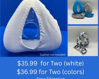 2 Pack - CPAP Mask Cushion Cover: Soft Liner, Universal Fit