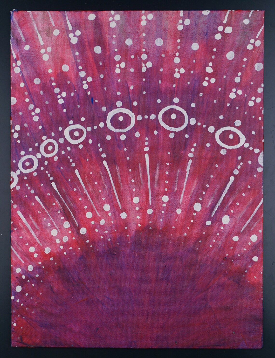 Abstract Dot Pattern Acrylic Painting 9 X 12 Etsy UK