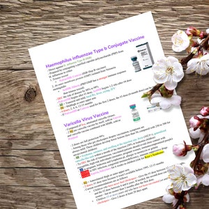 Peut inclure: Un document présentant des informations sur le vaccin conjugué contre Haemophilus influenzae de type b et le vaccin contre le virus de la varicelle. Le document comprend des détails sur les vaccins, notamment leur composition, leur dosage et leurs effets secondaires potentiels.