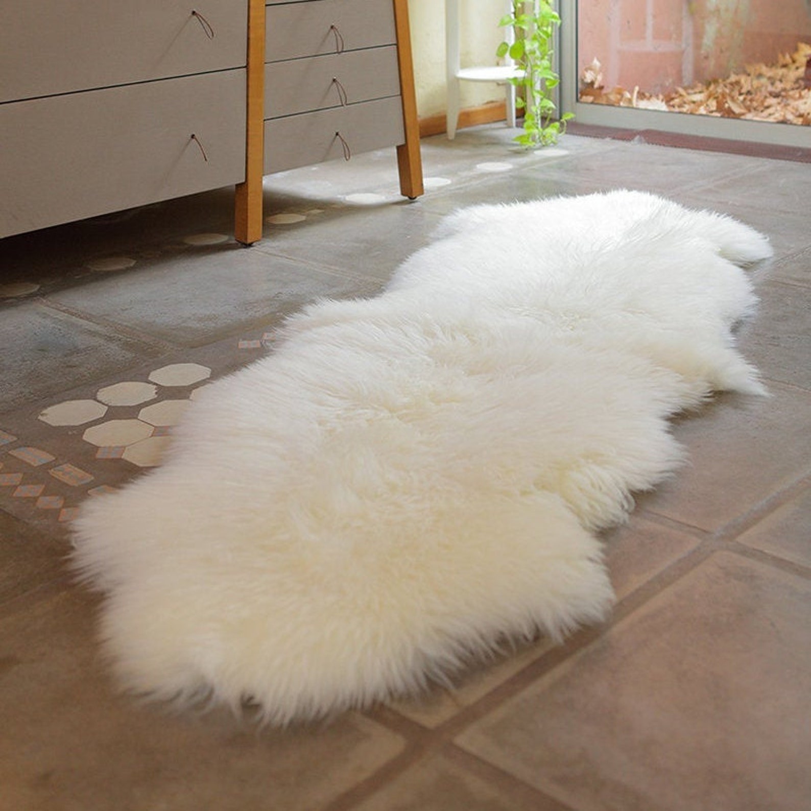 Sheepskin Runner Fur Rug White Sheepskin Rug Longwool Rug Etsy