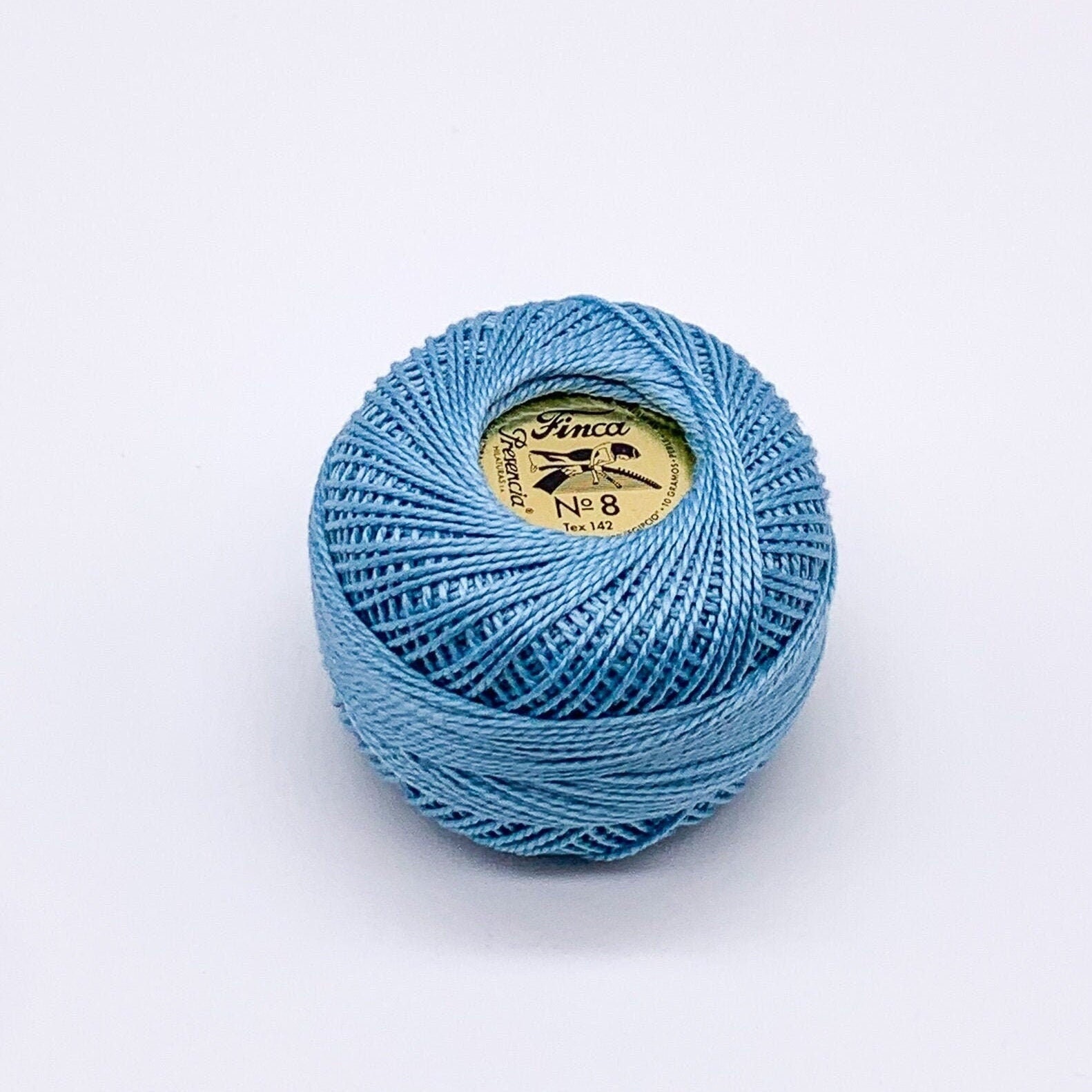 Turquoise Size 8 Sashiko Crochet Perle Cotton Thread Cross Stitch from Presencia Finca 3560 Pearl Thread for Embroidery Crewel