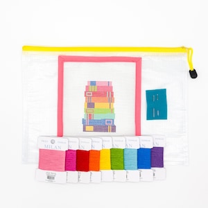 Rainbow Books Needlepoint Canvas or Kit