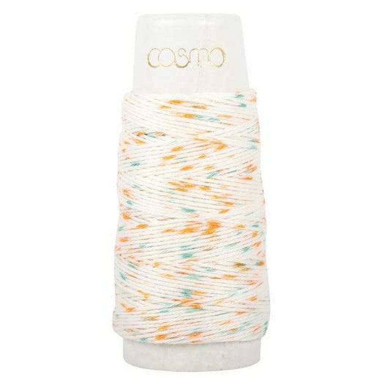 Sashiko Thread Shaved Ice Orange Blue Variegated Hidamari Sashiko Thread