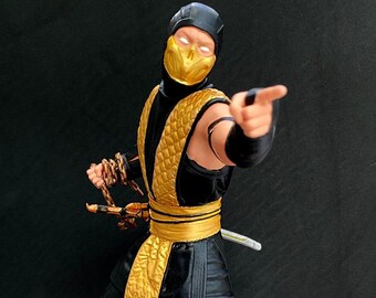 Mortal Kombat Scorpion Themed Mask Etsy Mortal Kombat Scorpion Themed Mask Etsy