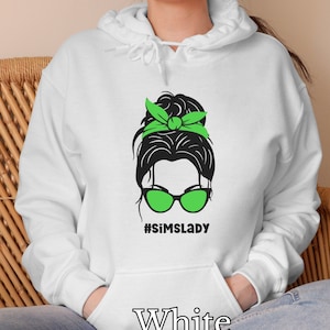 Sims Lady, Simmer Lady Unisex Hoodie, Gift for The Sims Lover, Simmers, Gamers