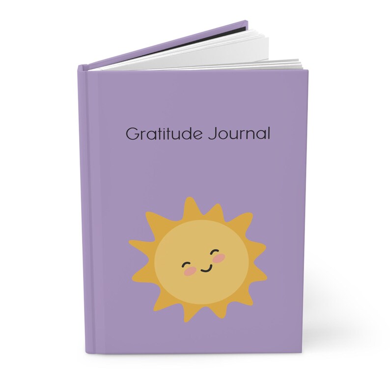 Gratitude Journal Hardcover Matte Reflection Notebook, Thankful Diary