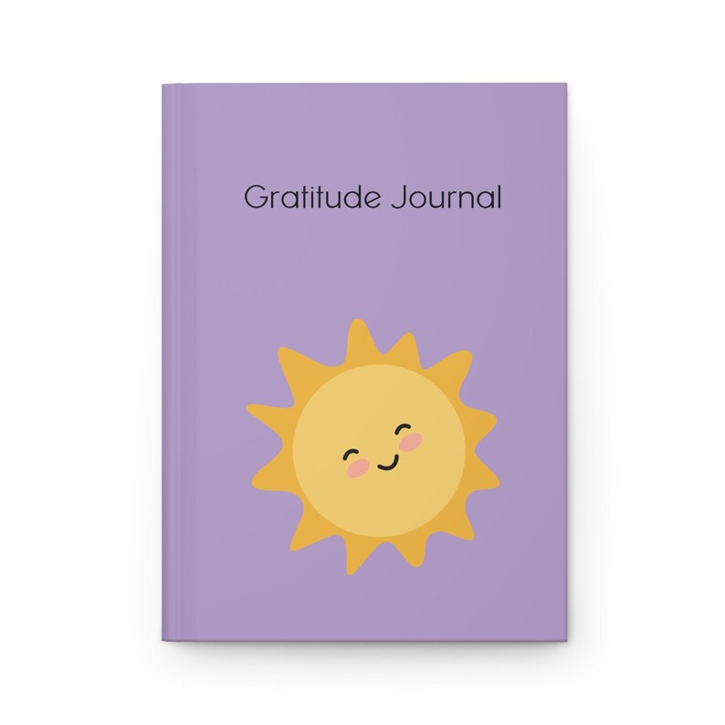 Gratitude Journal Hardcover Matte Reflection Notebook, Thankful Diary