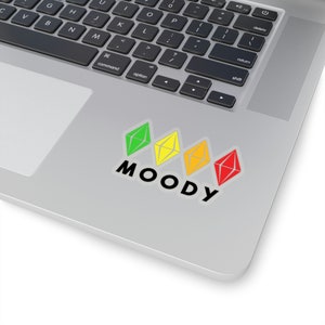 Moody Sims Kiss-Cut Stickers, For indoor use not waterproof image 5