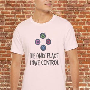 Gaming Control Unisex Tee, Fun Short Sleeve T-Shirt for Gamers, Gift for Video Game Lovers, Perfect for Casual Wear, Playful Gamer Apparel