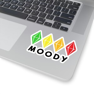 Moody Sims Kiss-Cut Stickers, For indoor use not waterproof image 7