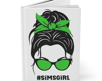 Sims Girl, Simmer Girl, Gal, The Sims Video Game, Fan Merchandise Hardcover Journal Matte