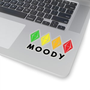 Moody Sims Kiss-Cut Stickers, For indoor use (not waterproof)