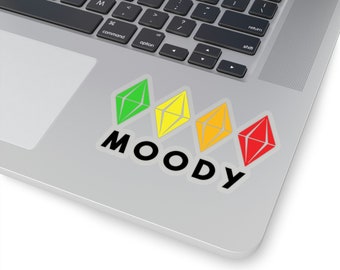 Moody Sims Kiss-Cut Stickers, For indoor use (not waterproof)