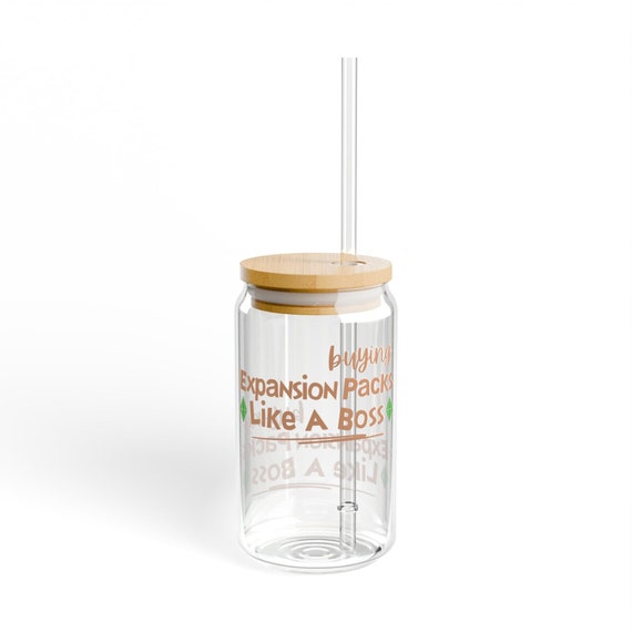 Buy Buying Expansion Packs Like A Boss Sipper Glass 16oz Funny the Sims Words Simmers Gamers the Sims Video Game Gift Online in India Etsy