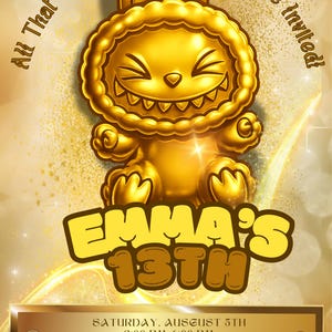 24 Karat Golden Labubu - Etsy