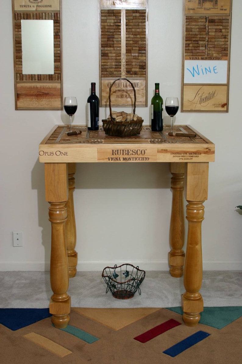 Custom Tables Accent Tables Wine Cellar Decor Etsy
