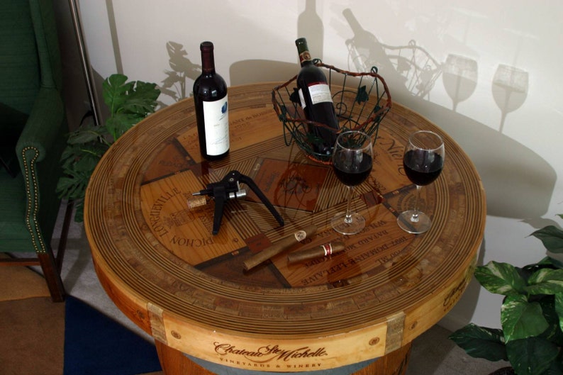 Custom Table Accent Table Wine Cellar Decor Etsy