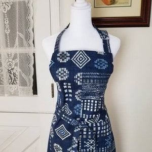 Tribal Pattern Aprons for women, Heavyweight Cotton Apron, Women&#39;s Kitchen Apron, Kitchen Chef Gifts, Baking Apron, Cooking Gift for Mom
