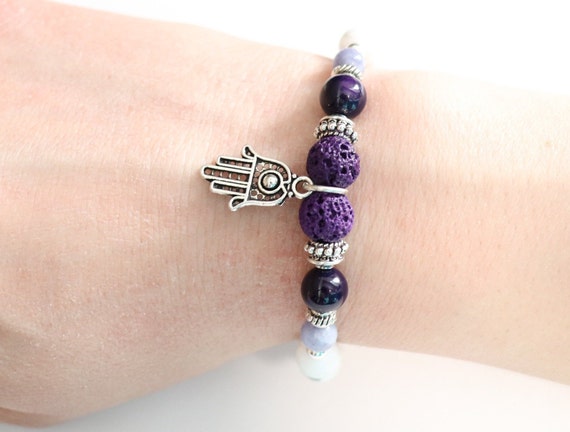 purple lava beads