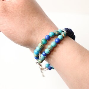 Palma Gemstone Navy Bangle