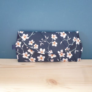 Cherry Blossom Fleece Fabric Glasses Case image 1