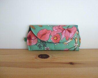 Floral Fleece Fabric Glasses Case