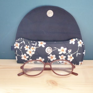 Cherry Blossom Fleece Fabric Glasses Case image 4