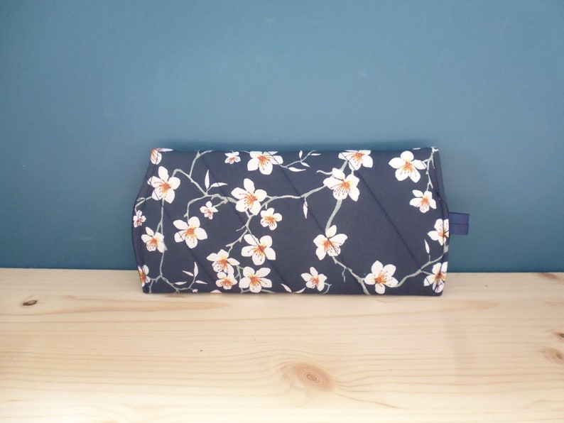 Cherry Blossom Fleece Fabric Glasses Case image 2