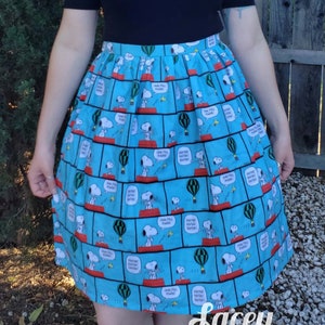 Snoopy and Woodstock Skirt