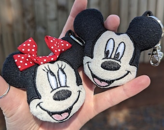 Mickey & Minnie Inspired Keychain Friends