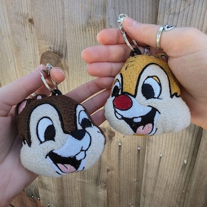 Chip & Dale Inspired Keychain Friends