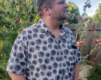 Grateful Dead Button-Up Shirt with Pocket