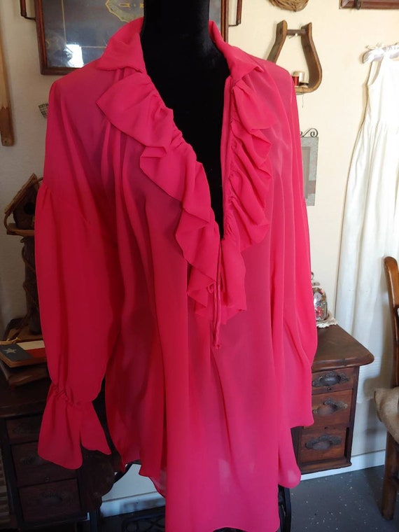 Vintage Christian Dior Blouse / Poet / Pirate Styl