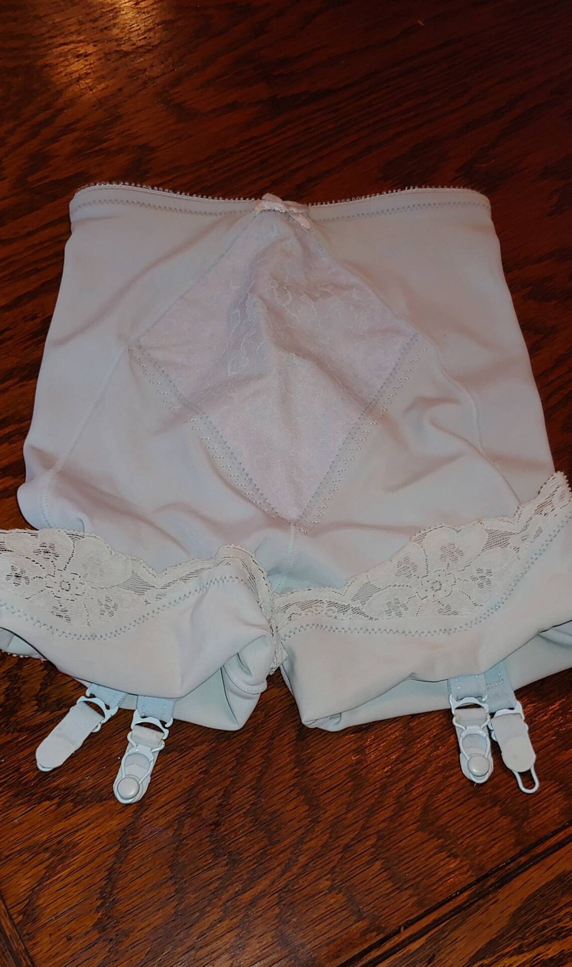 Vintage Blue Girdle Shapewear Garters Etsy