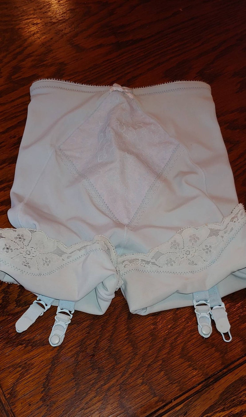 Vintage Blue Girdle Shapewear Garters Etsy