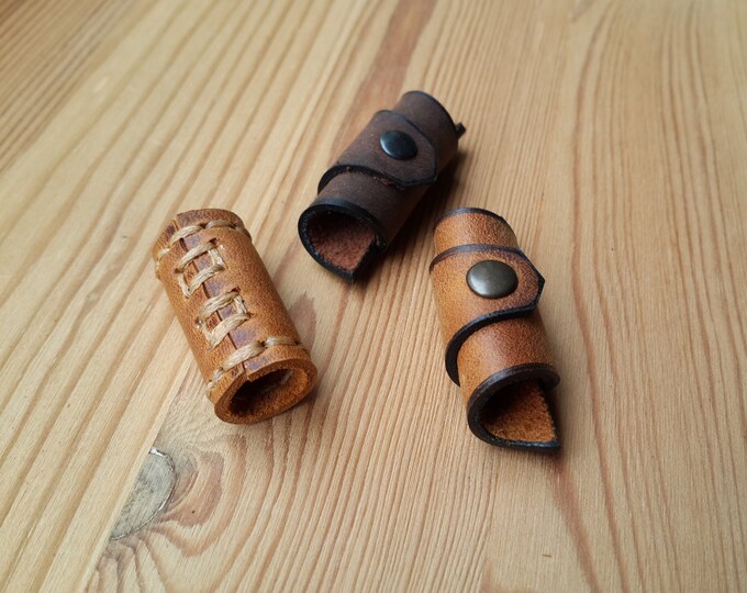 3 PCS Leather Dreadlock Bead Dreadbead Dreadlock Accessory Dread Beads ...