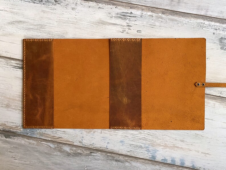 Rustic Leather Book Cover Leather Journal Case Journal Cover Etsy