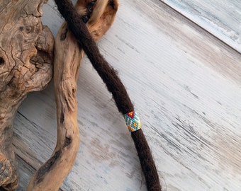 Aztec Motif Dreadlock Bead Peyote Stitch Miyuki Dreadbead Dreadlock Accessory Dread Beads Dread Jewelry