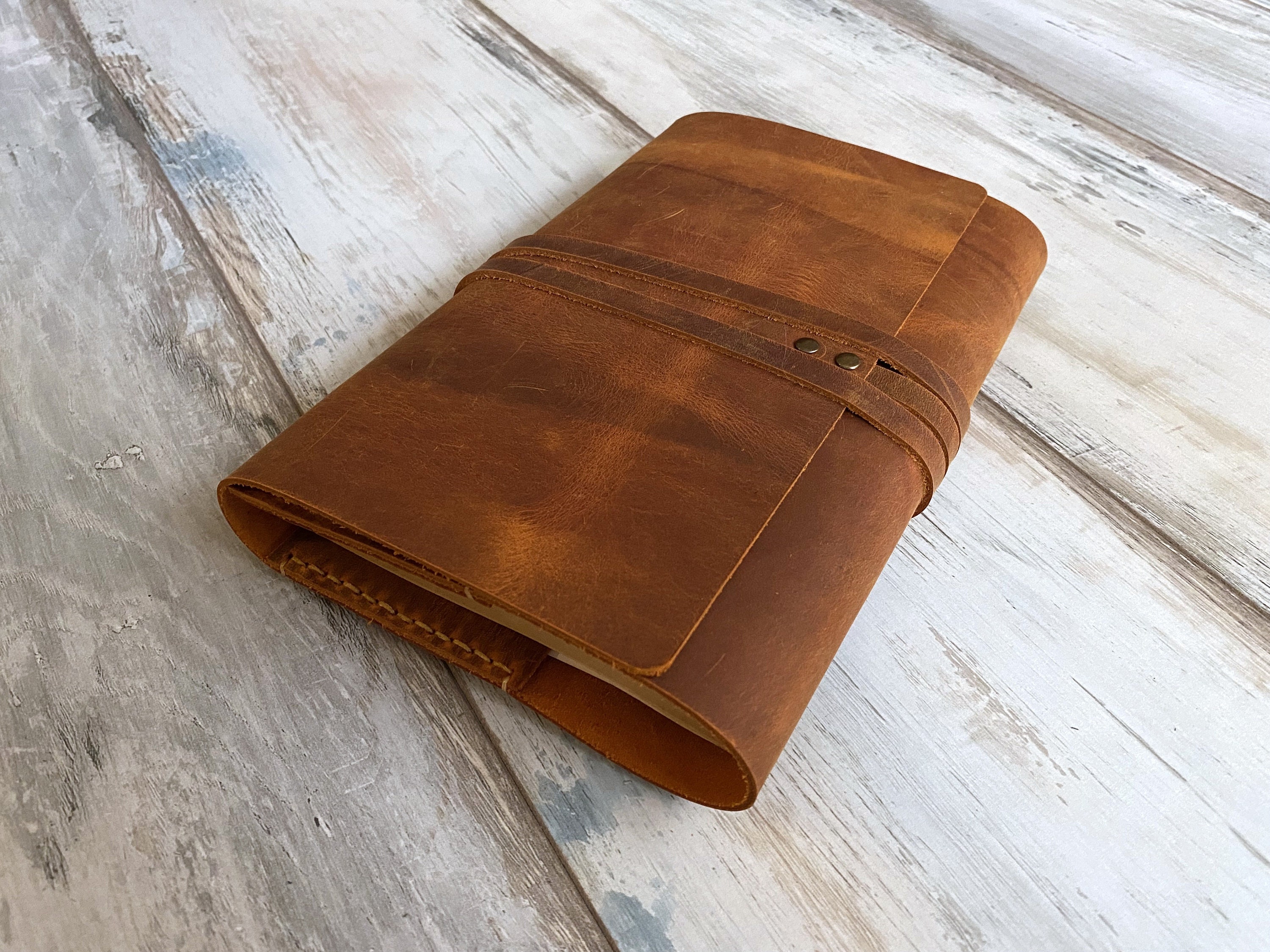 Rustic Leather Book Cover Leather Journal Case Journal Cover - Etsy