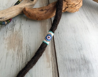 Evil Eye Talisman Dreadlock Bead Peyote Stitch Miyuki Dreadbead Dreadlock Accessory Dread Beads Dread Jewelry